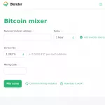 Blender.io - the best bitcoin mixer